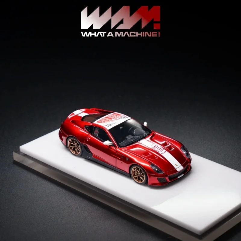 En stock 1: 64 Rosso Fuoco 599 GTO Tribute, edición conmemorativa F1 31, modelo de coche de resina con pintura conmemorativa, figura para adultos