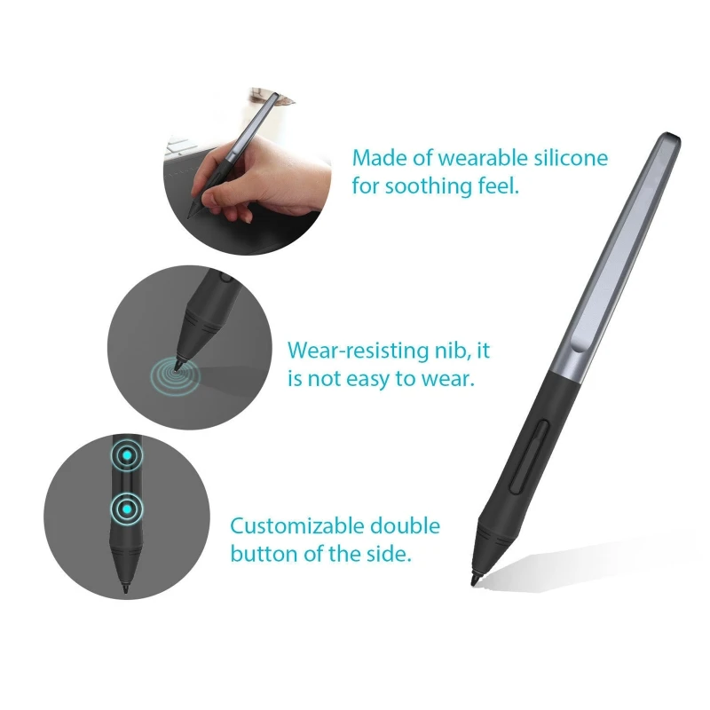 Digital Pen for HUION PW100 Battery-Free Stylus 8192 Pressure Levels for H640P H950P H1060P H1161 HC16 HS64 HS610 Drop Ship