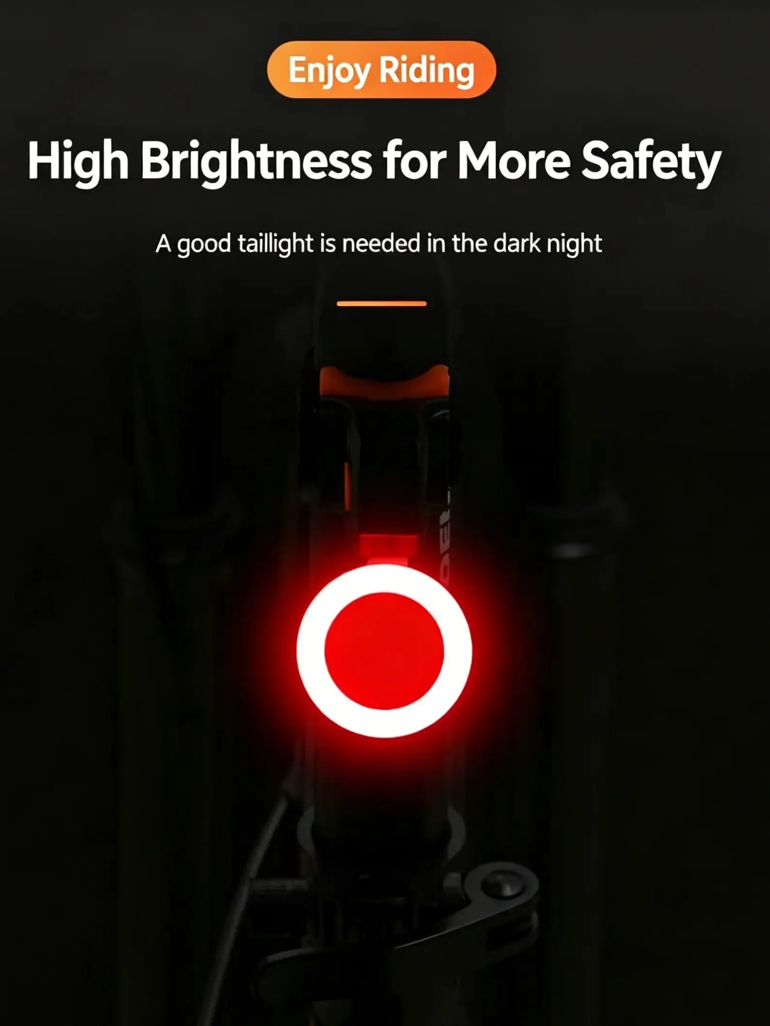 AliExpress NONE LED Bike Rear Light Ultra Bright USB Rechargeable Cycling Tail Light for Mountain Bike Safety