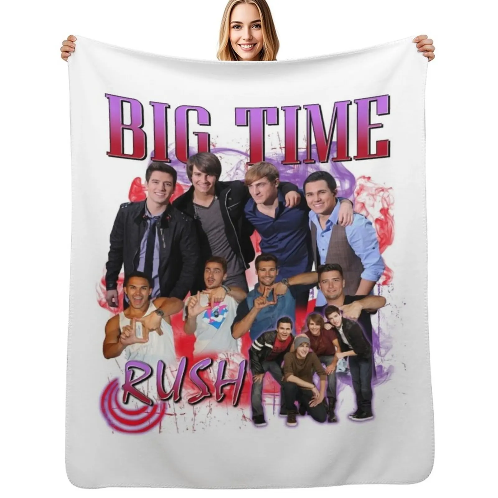 Big Time Rush Forever Tour 2022, manta para fanáticos de Big Time Rush, manta acogedora para cama, sofá y silla