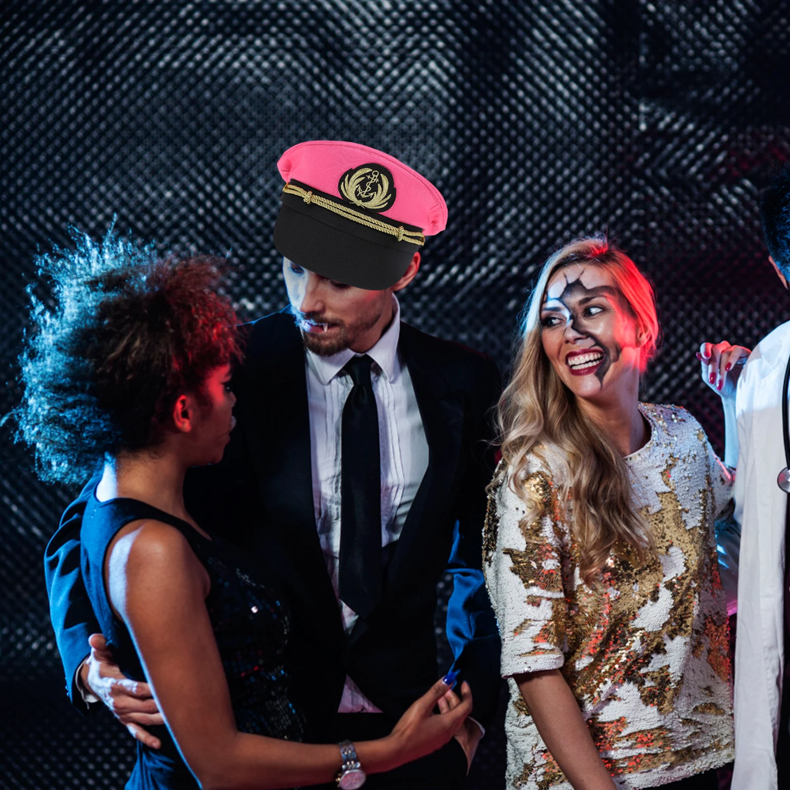 

Embroidered Navy Hat Cotton Sailor Hat For Men Women Captain Style Boat Party Halloween Christmas Cosplay