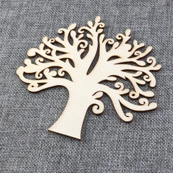 Wooden Life Tree Carved Painting Craft Scrapbooking For Handmade Sewing Home Decoration DIY