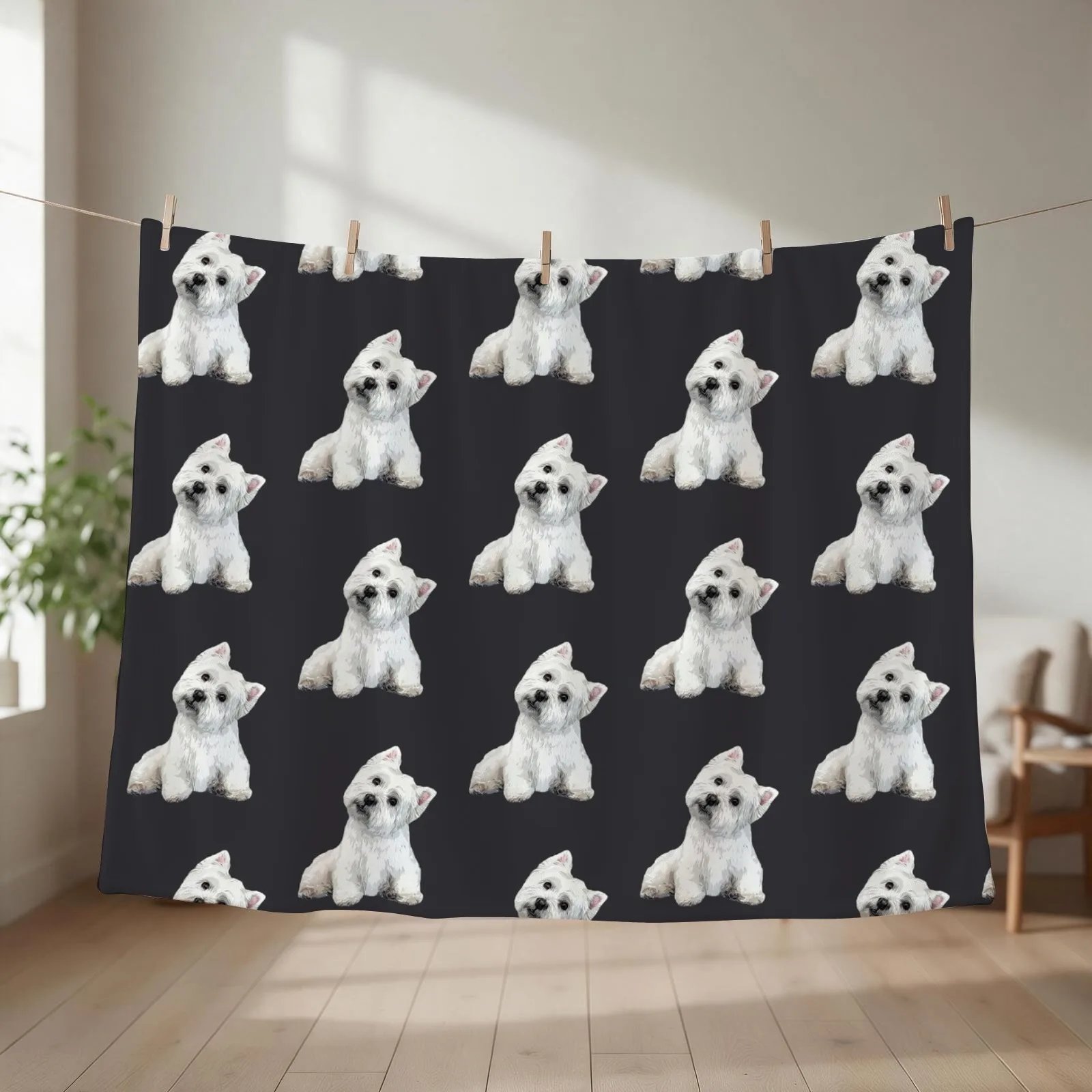 West Highland Terrier BEST DOG EVER! Throw Blanket For Sofa Thin Thins Thin Decorative Throw Blankets