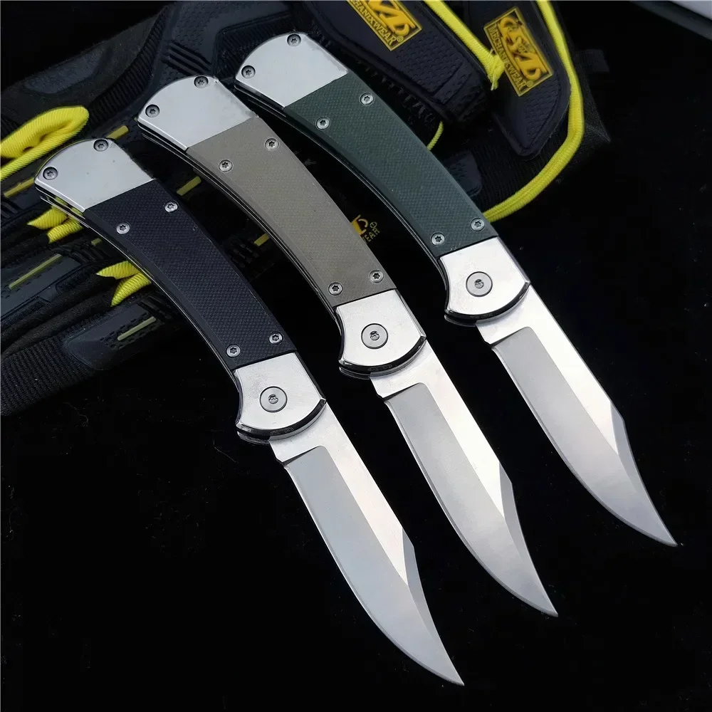 

High Quality Assised Open Pocket Knife 440C Steel Blade Non-slip G10 Handle Outdoor Hunting Survival Portable Folding Knife