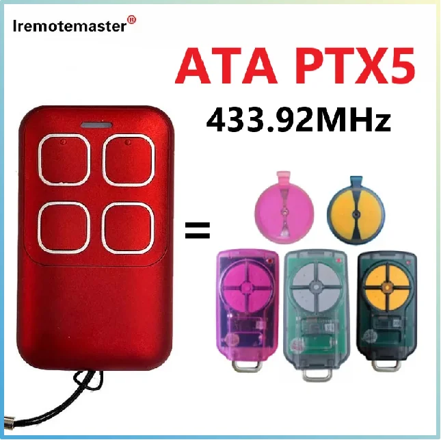 

For ATA PTX5 PTX-5 PTX-5V1 PTX2 PTX-2 Triocode GDO Remote Control BND TRITRAN TB6 Replacement Garage Door Opener 433MHz