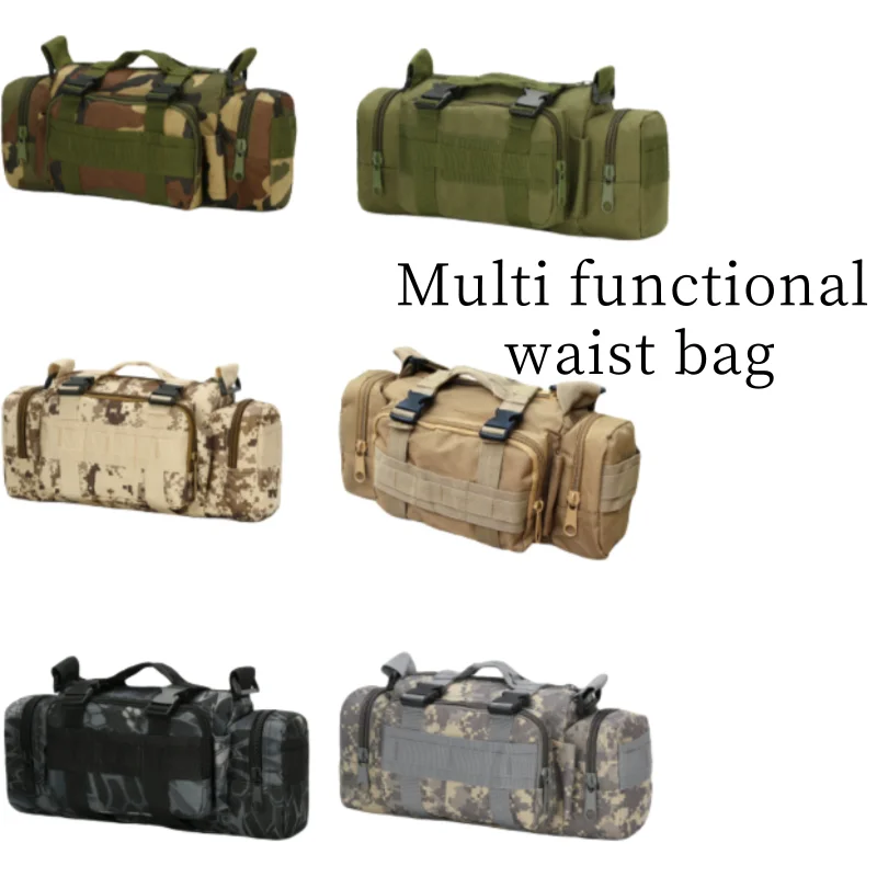 Marsupio da corsa impermeabile da pesca multifunzionale per sport all'aria aperta, marsupio magico 3p adatto per escursioni e ciclismo