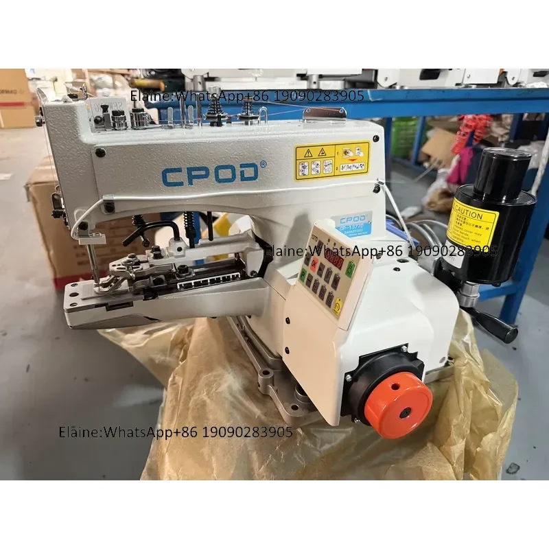 Cp-1377D High Quality Direct Drive Cross Stitch Button Attaching Sewing Machine(with Attach Change Function)