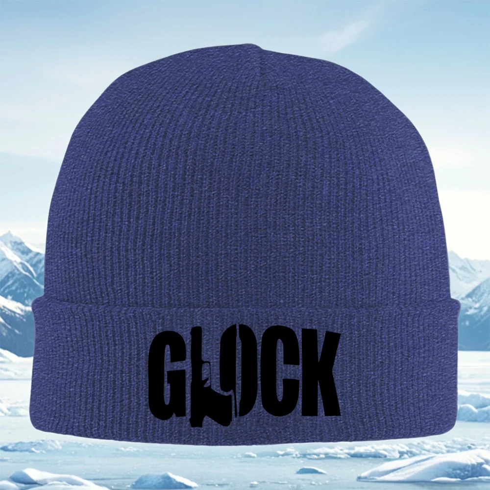 Dark black blank background abstract Men Women Unisex Knitted Hat Beanie Pullover Cap Winter Thermal Warm Christmas Outdoor Cycl