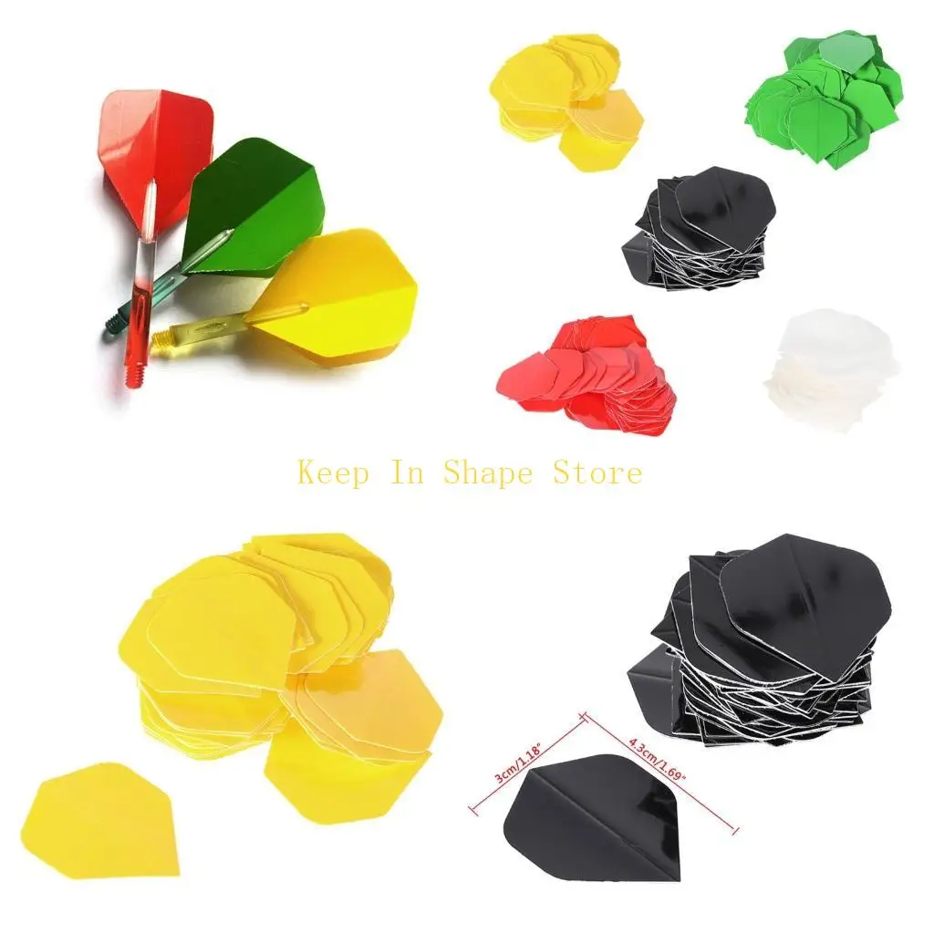 

U1JC 50 PCS Premium Nice Flights Darts Flying Darts Pet Wing Outdoor Tail