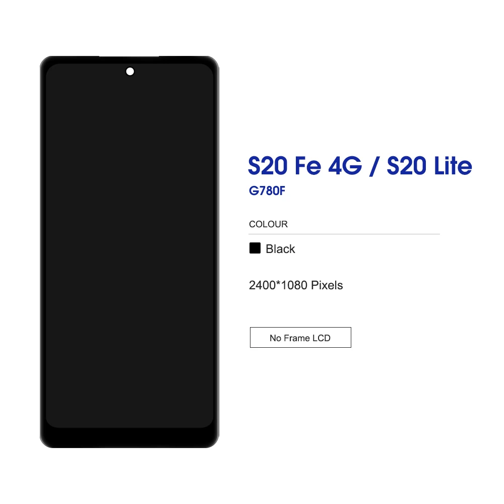 TFT 테스트 완료 LCD 디스플레이 터치 디지타이저 어셈블리, 삼성 갤럭시 S20 FE S20 선풍기 에디션, S20 FE SM-G780F 스크린 교체