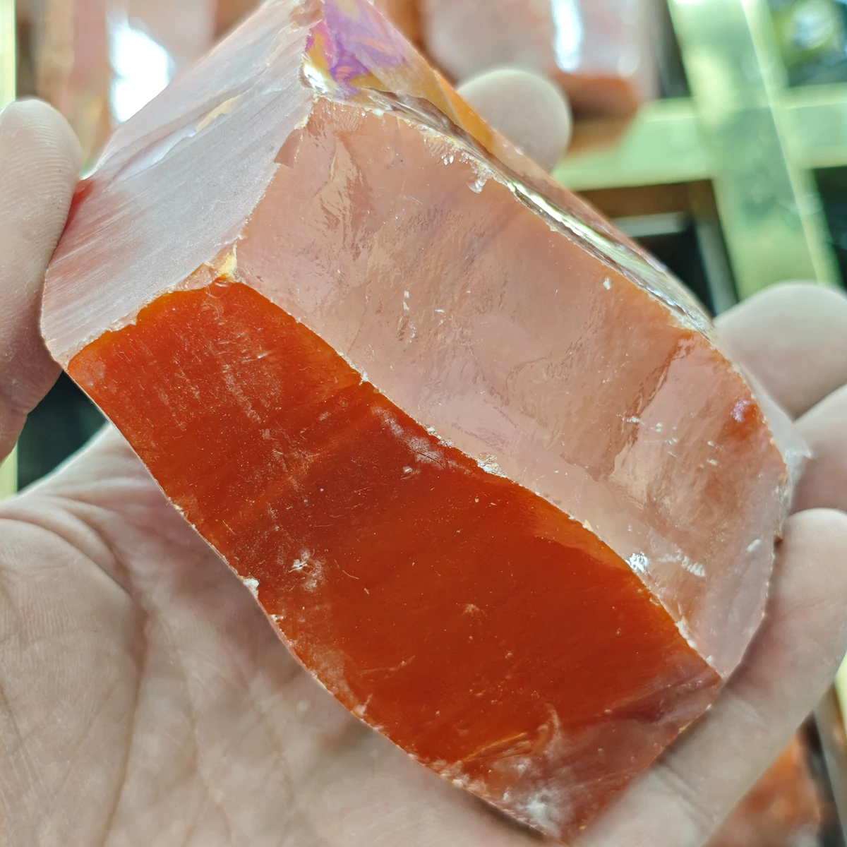 

500g/Bag Red Coral Cubic Zirconia Unprocessed Zircon Uncut Raw Material Gemstone