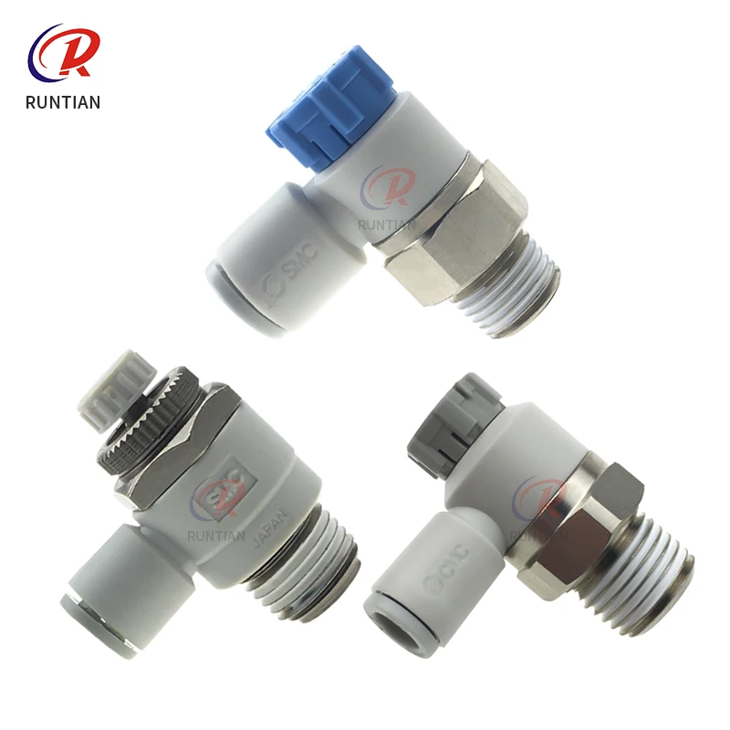 SMC type speed regulating valve for Flora LJ320P AS2201F-02 throttle valve for Maxcan Pneumatic Components Joint AS2211F-01-06