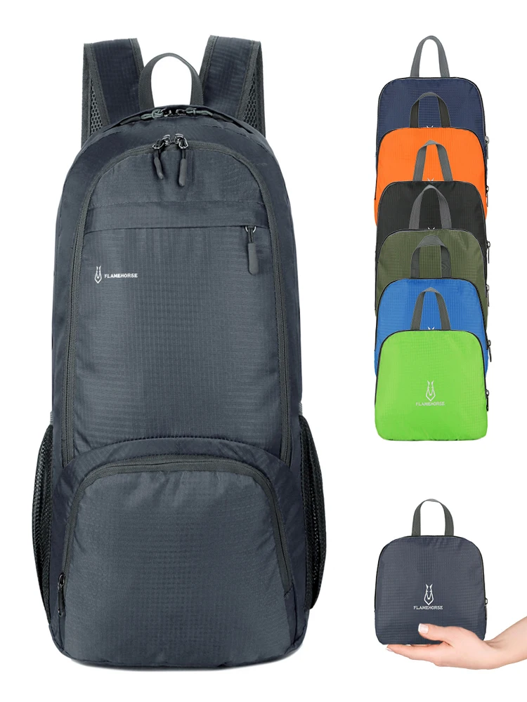 AliExpress LIXADA Lightweight Foldable Backpack Men Women Waterproof Packable Backpack Outdoor Travel Hiking Cycling Daypack Camping Shoulders Bag