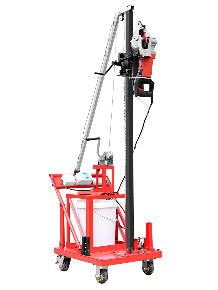 Multifunctional lifting type light shelf slotting machine water and electricity installation one-time forming dust-free concrete