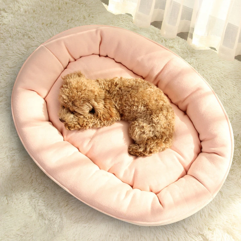 

Large Pet Cat Dog Bed Four Seasons Warm Cozy Dog House Soft Fleece Nest Dog Baskets Mat Waterproof Kennel Chew Proof Dog Bed