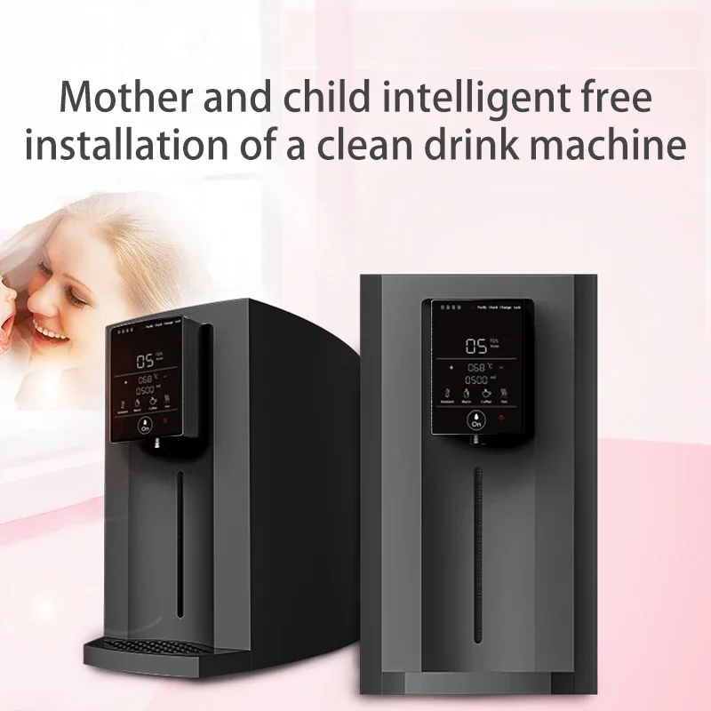 Water Purifier RO Free Installation RO Water Dispenser 4 Stages Filtration System UV Light Countertop Water Filter