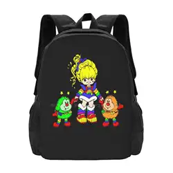 Rainbow Brite , For Lover Kids Since 80S Bag zaino per uomo donna ragazze Teenage Rainbow Brite Intro Made In The 80S Rainbow