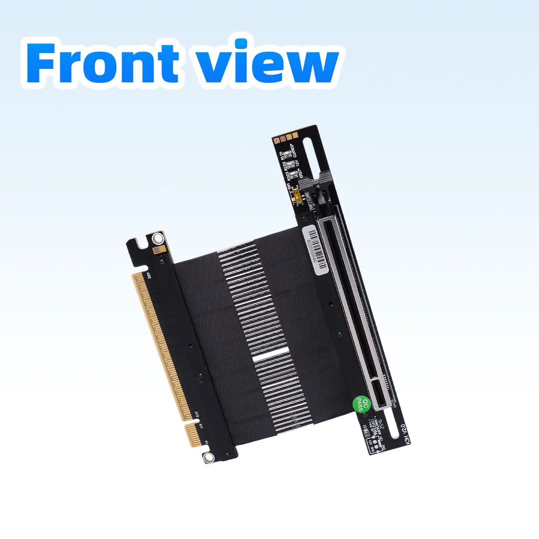 ADT-Link PCIe 5.0 X16 GPU Extension Riser Cable 90 180 Degree GEN5 512Gbps High Speed for NVIDIA RTX50 AMD RX90 Graphics Card