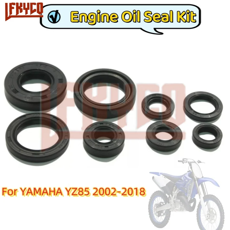 8 pz motore completo manovella Trans Shift paraolio Kit Set pompa acqua per YAMAHA YZ 85 YZ85 YZ80 Vertex Winderosa 2002-2018 822173