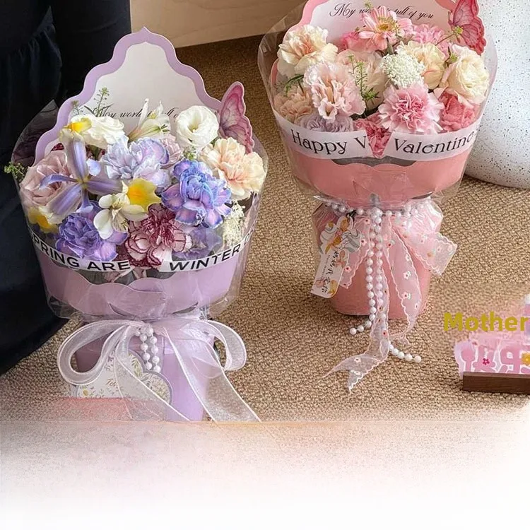 Flower Packaging Tool Wave  Finished Product Flower  DIY  Flower Bouquet Wrapping Material for Florists
