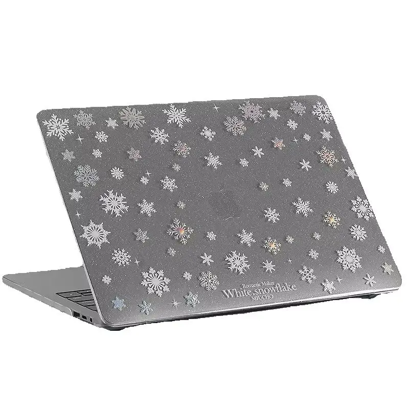 Winter Snow Y2K Korean Shining Laptop Case For Macbook Air 13.6 M4 NEO 15 M3 Hard Cover For Mac Book Pro 13 M1 M2 14 M4 M5 16