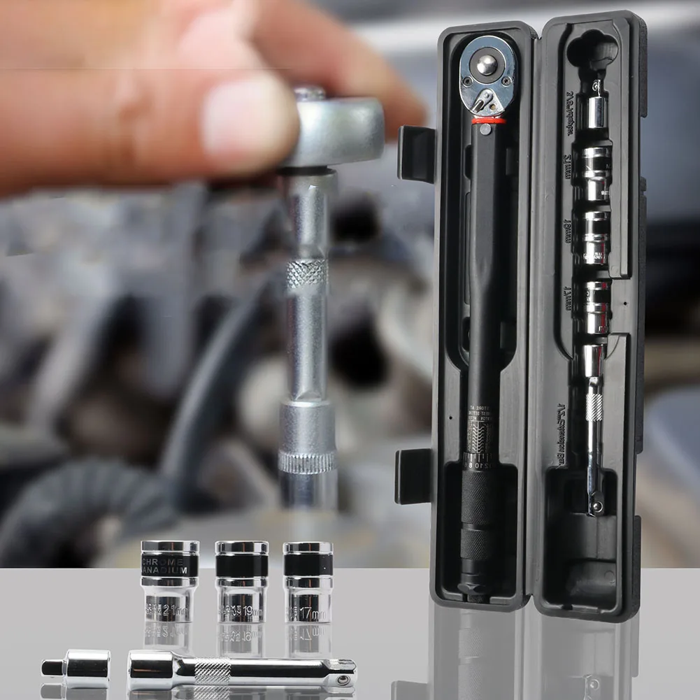 

Adjustable Ratchet 1 2 Drive Wrench For Home Repair 20-230N.m Torque Range 28-210N.m Torque Range For Mechanic Use