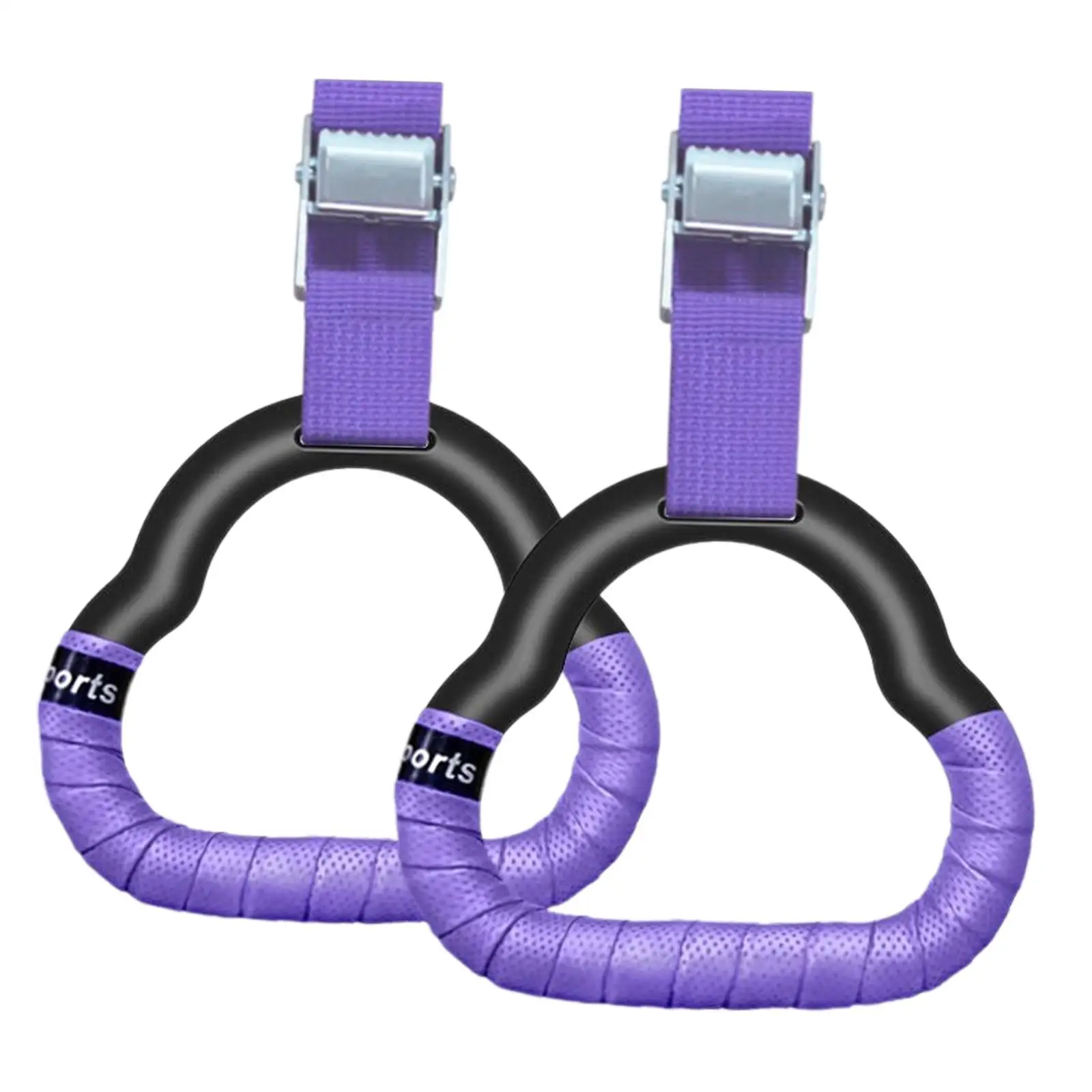 Gymnastics Rings Adjustable Pull up Exercise Rings for Park Home Gym Workout