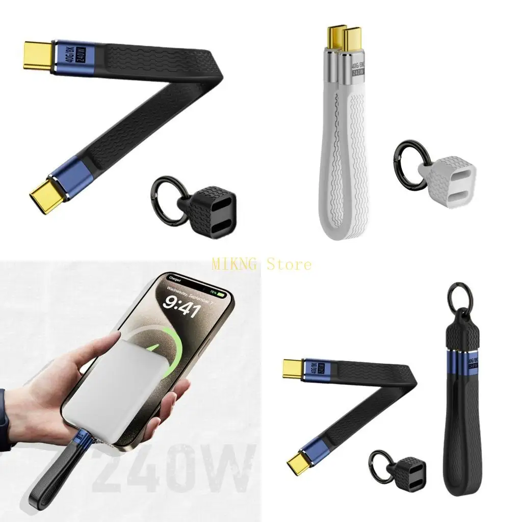 

8K Video USB4 Cable Compatible 240W Power Delivery 40Gbps Data Transfer Cord best sale