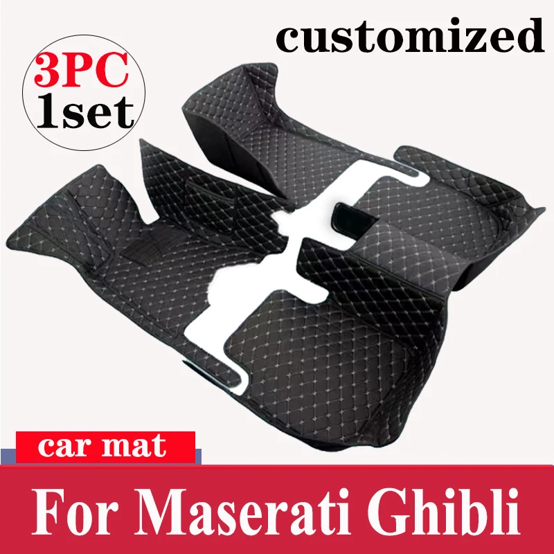 

Car floor mats for Maserati Ghibli 2014 2015 2016 2017 2018 Custom auto foot Pads automobile carpet cover