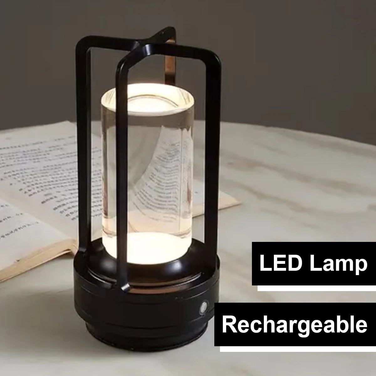 

Led Touch Night Table Lamp Rechargeable Light Aluminium Home Decoration Outdoor Lights Reading Touch-sensor-desktop Bedroom Desk