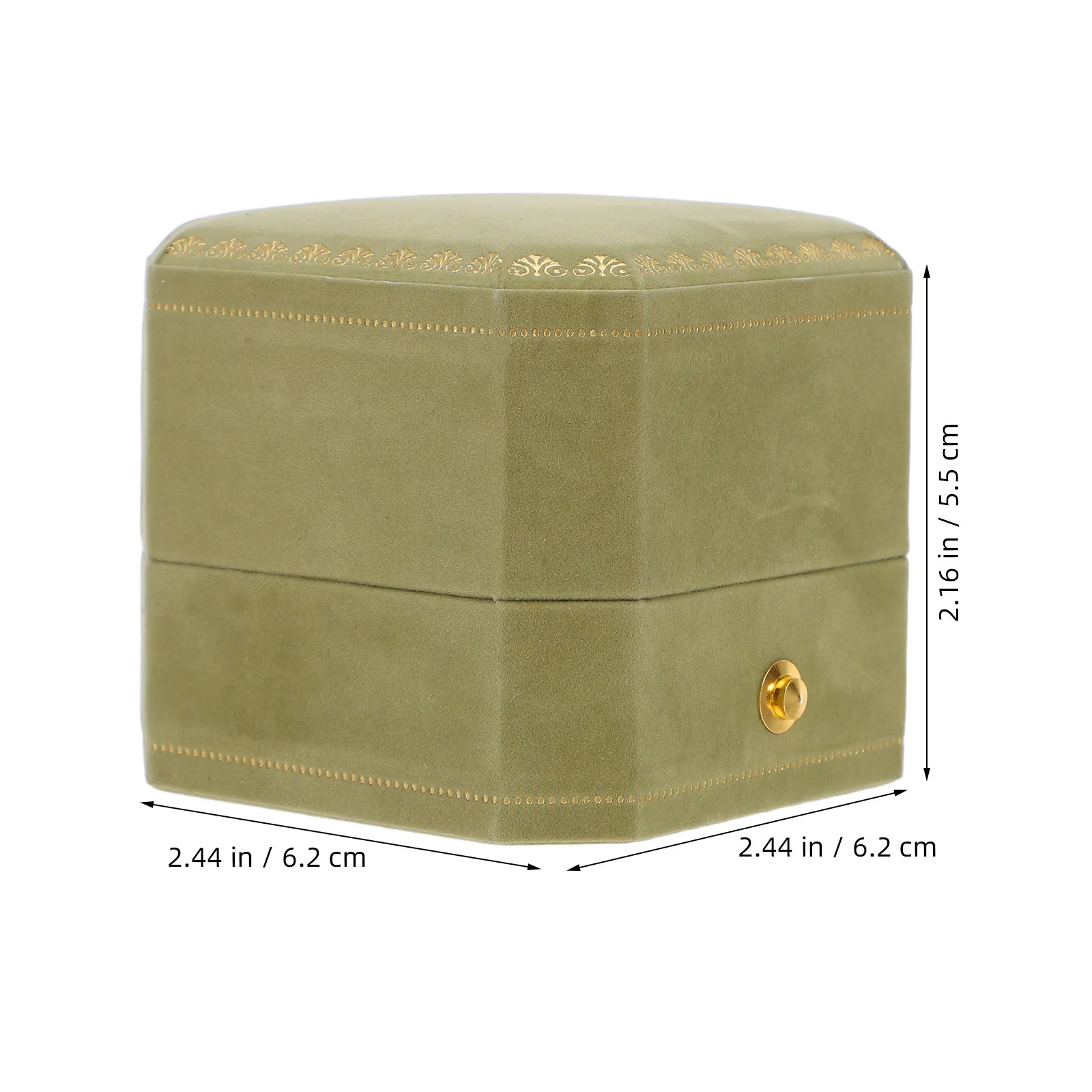 Octagonal Small Ring Box Jewelry Case Wedding Ceremony Engagement Ring Holder Storage for Wedding Bands Jewellery Boxes