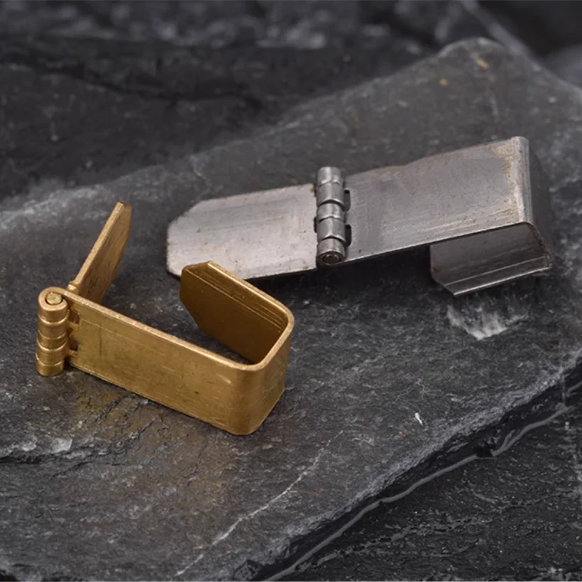 Dobradiça de cobre dourada/prateada, 2 peças 9mm para zippo zorro querosene óleo isqueiro universal diy acessório de reparo peças internas de reposição