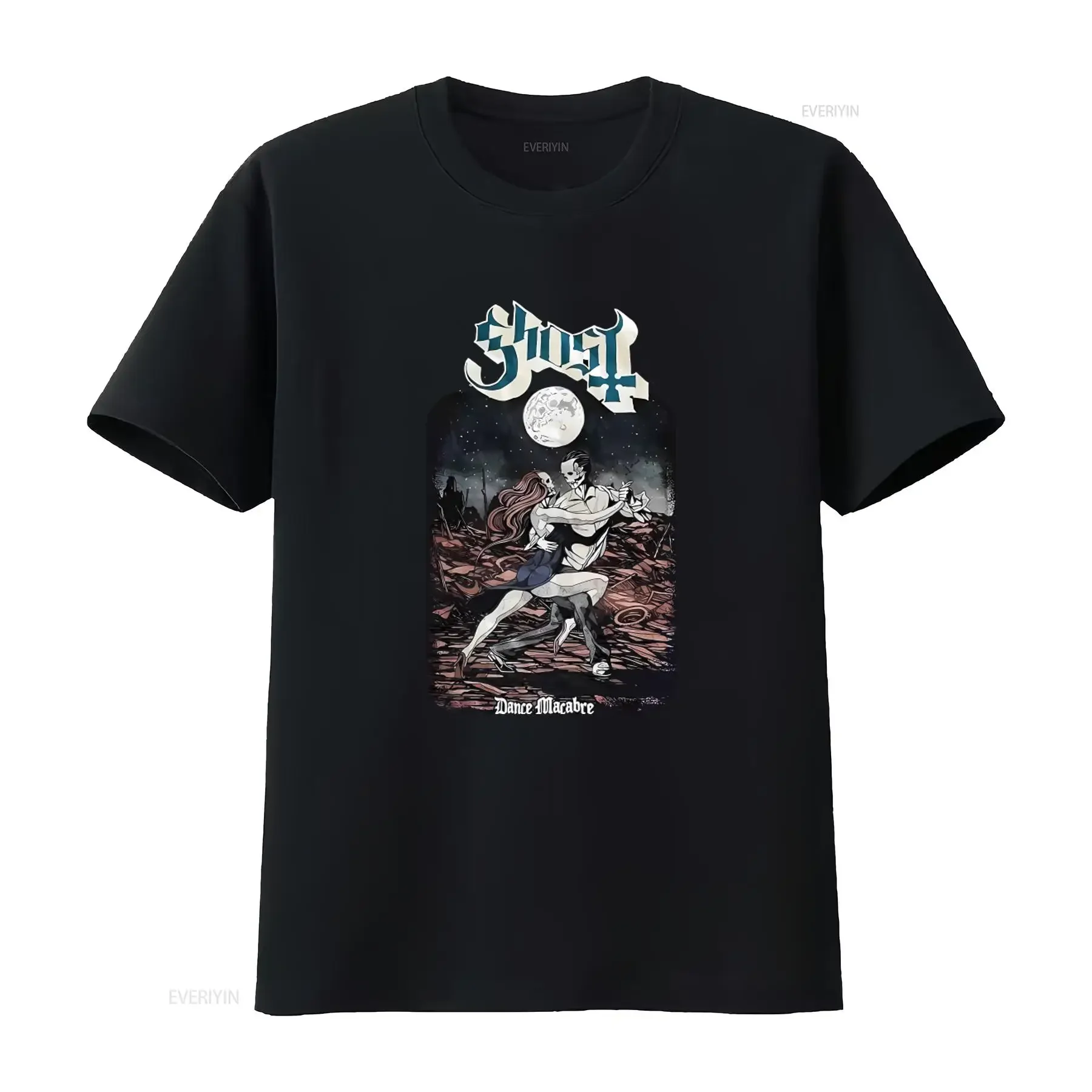 Ghost Dance Macabre Pocket Logo T Shirt S XXL Official Band for  vintage Washed Unisex fashion Stylish homme Casual Versatile