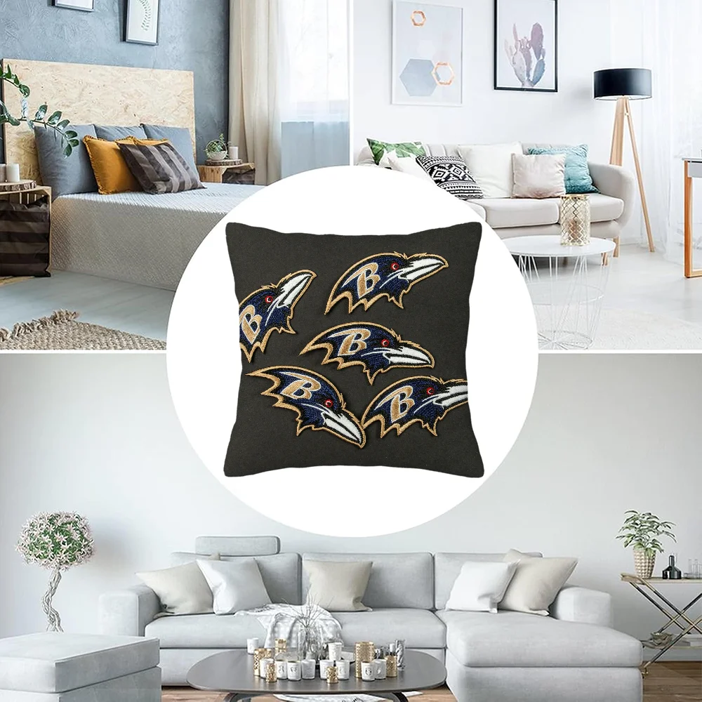 Fodere per cuscini cuscino decorativo Baltimore Ravens cuscini decorativi per la casa e la decorazione per la copertura dei cuscini del divano 45x45