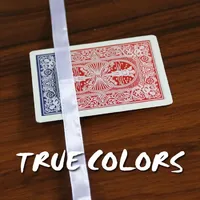 True Colors Magic Tricks Blue to Red Card Back Color Change Deck Card Close Up Illusions Gimmick Props Mentalism Magicians