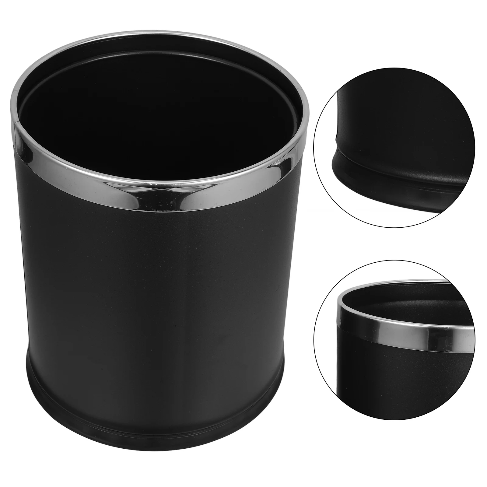 

Double-layer Stainless Steel Trash Can Office Garbage Cans Intelligent Kitchen Bin