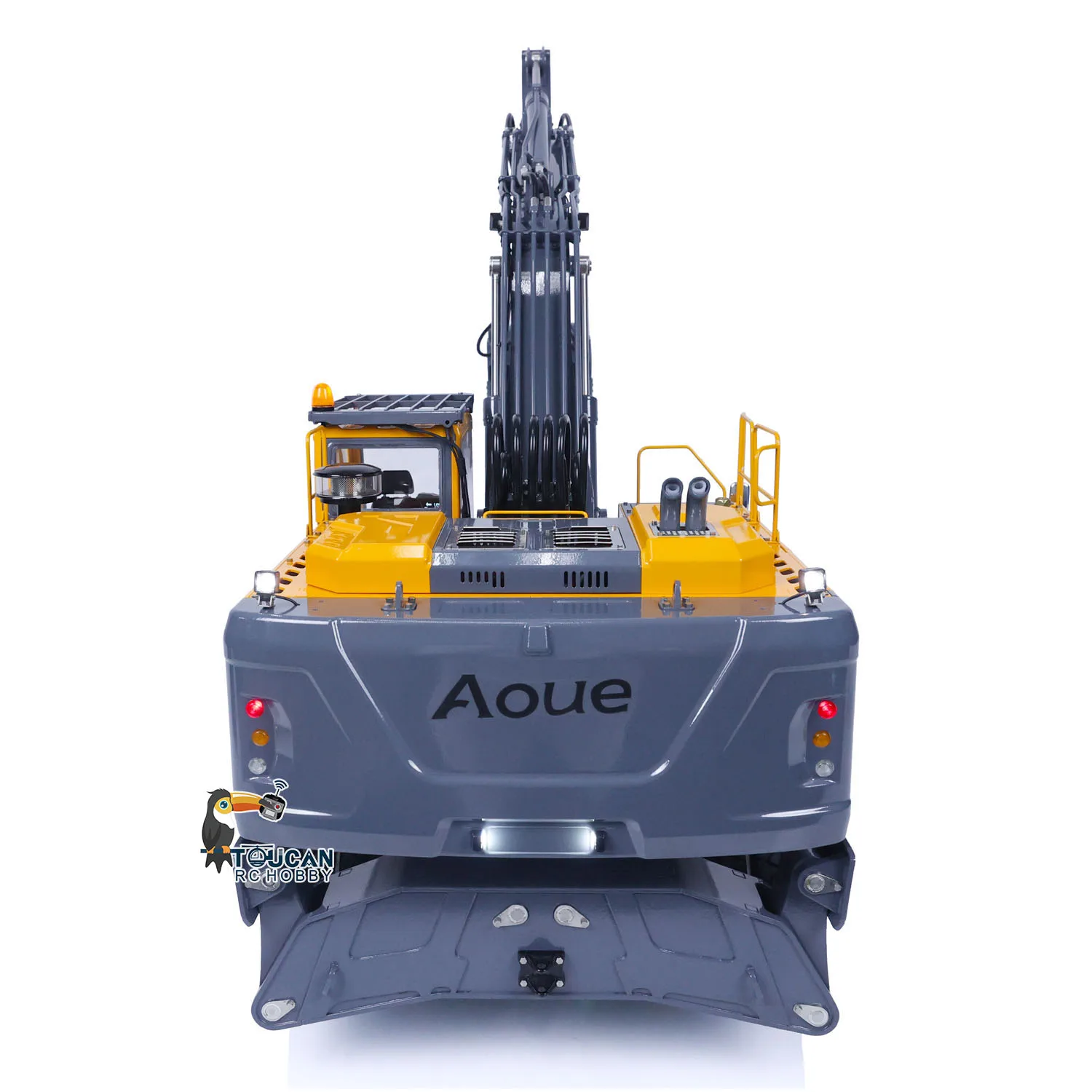 LESU Aoue ET30H 1/14 RC excavadora hidráulica Control remoto Metal con ruedas excavadora sistema de luz ESC RC camión para adultos juguetes RC