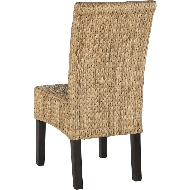 Home Collection Luz Natural Wicker Esszimmers tuhl (2er-Set), 18"