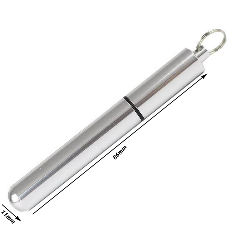 1 Piece Aluminum Alloy Portable Rustproof Stand For Toothpick Outdoor Household Travel Seal Storage Container Box Holder Case