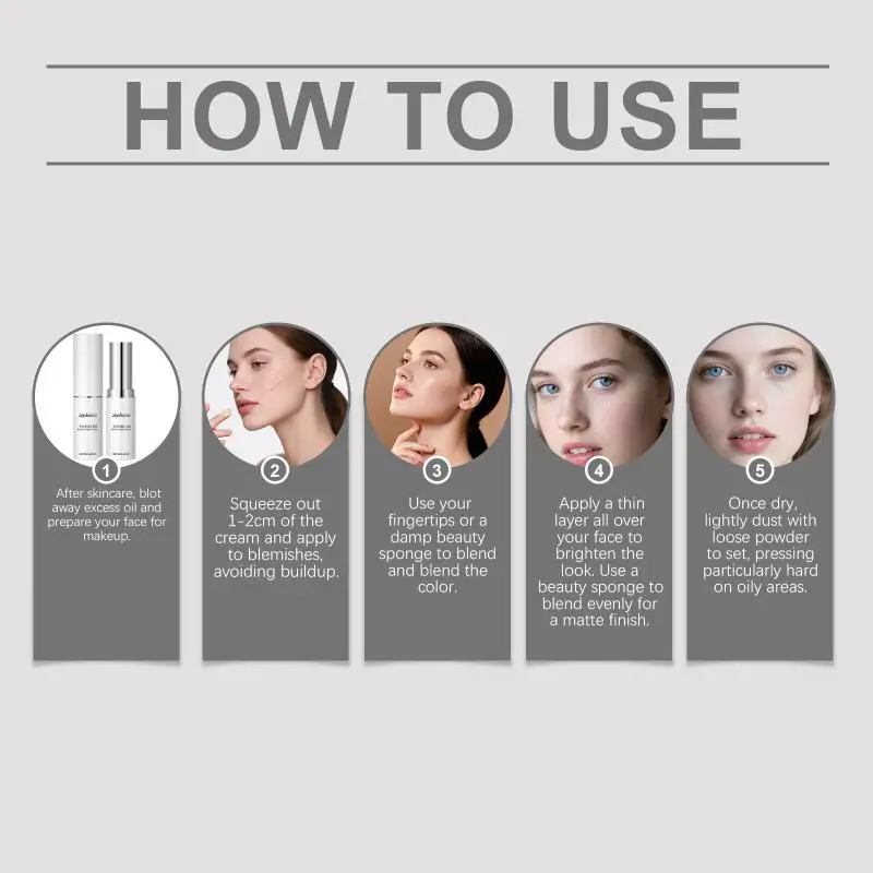 Stick Lightweight Natural Finish Evens Skin Tone Waterproof and Sweat Proof Makeup High Coverage Foundation Foundation