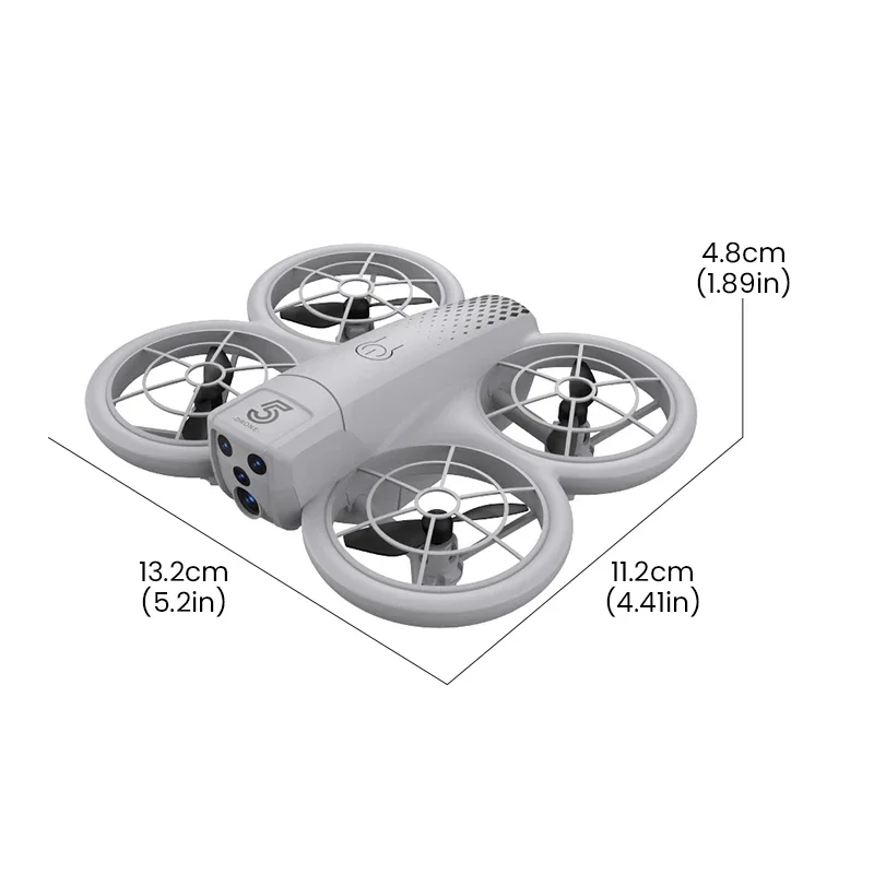 Drone à double caméra RC 4K, photographie aérienne haute définition, flux optique LED, télécommande, quadrirotor, jouets pour enfants, jeu de plein air pour garçons