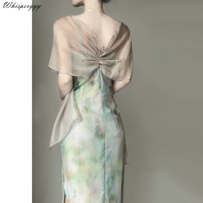 

Original Retro New Chinese Style Halter Summer Dress Women Young Girl Elegant Dresses Summer Dress Women Vestidos De Mujer