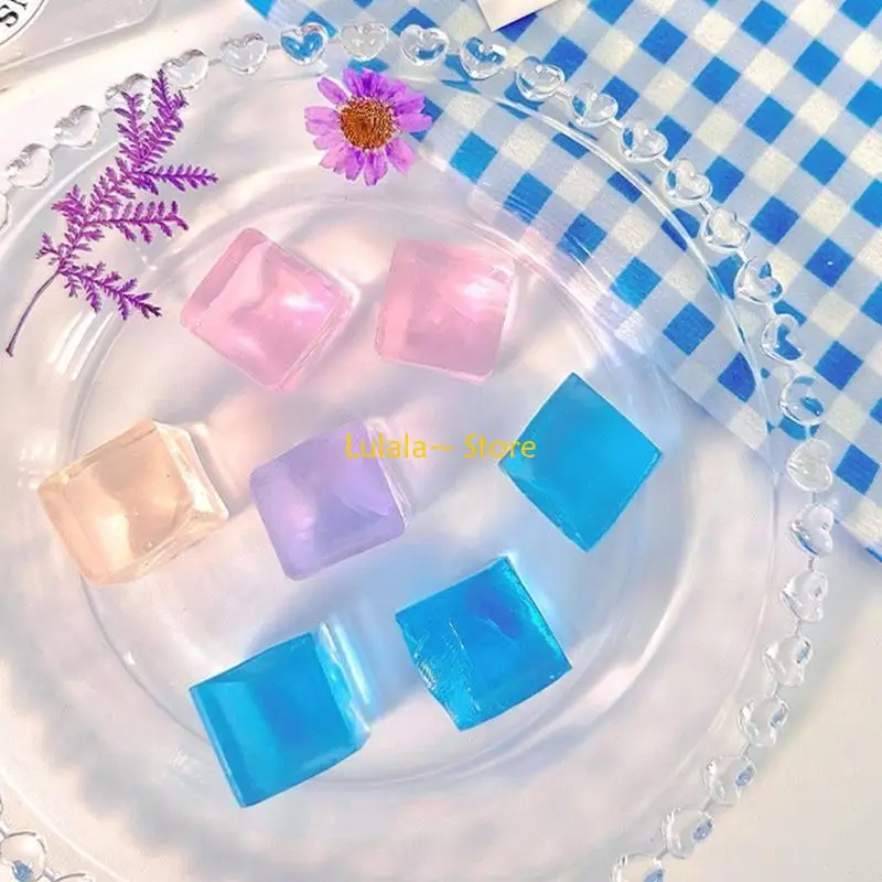 Y4QA – Cube glace incassable en 20 pièces, Figurine Maltose, nouveauté Gag Table, jouet pétrissage mignon, Cube