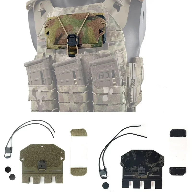 

Tactical Vest Front Panel Admin Pouch Universal Molle Mobile Phone Chest Bag Airsoft Paintball Attachment Pouch