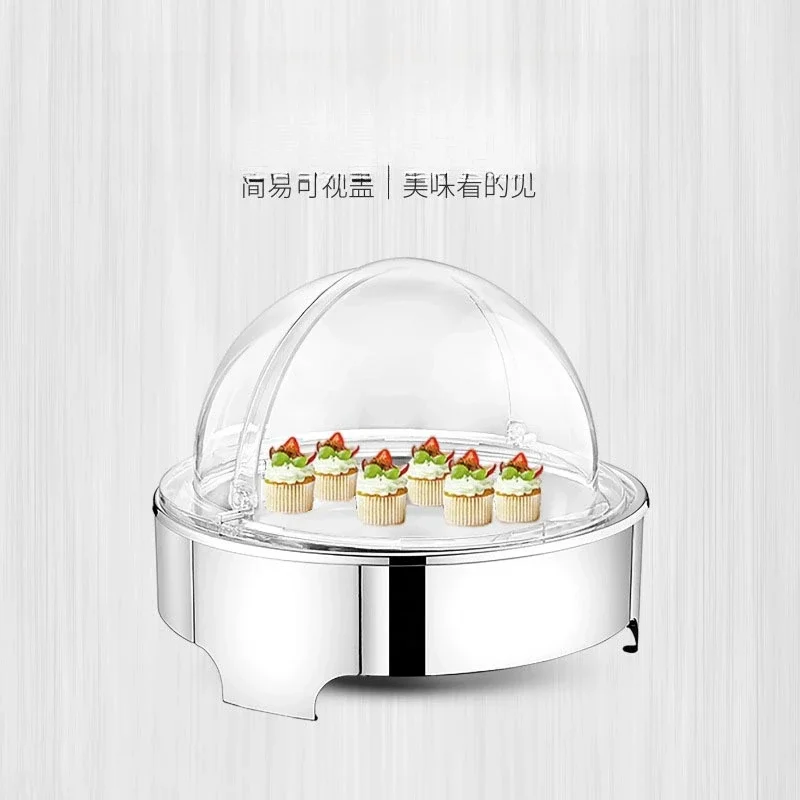 Stainless steel buffet stove with PC transparent cover, new full perspective heating stove