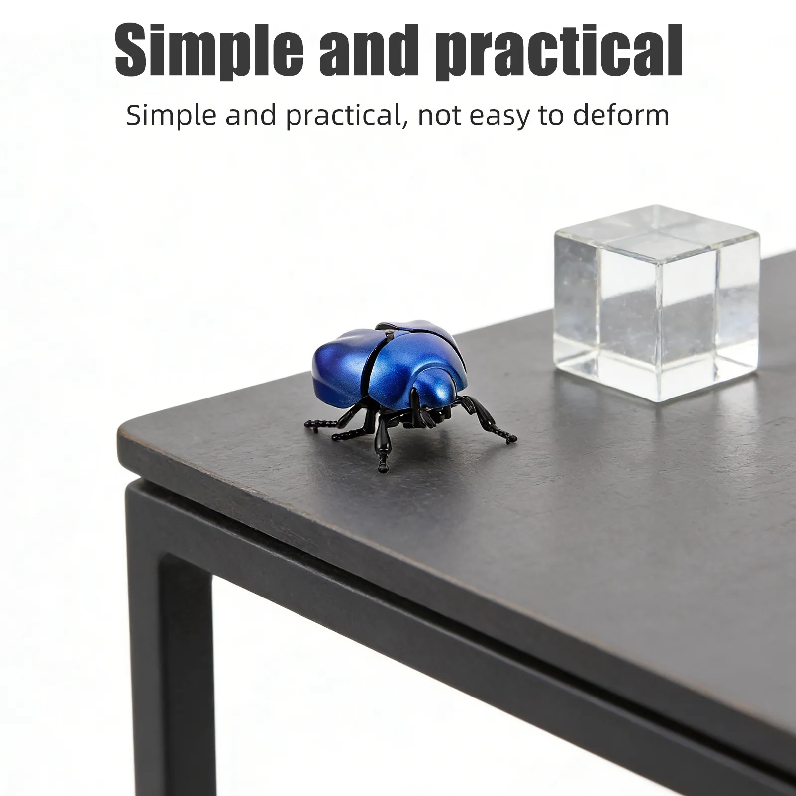 

4Pcs Simulation Beetle Insect Mechanical Wind-Up Crawling Plastic Bugs Realistic Lifelike Insect Figures for Party Decoration