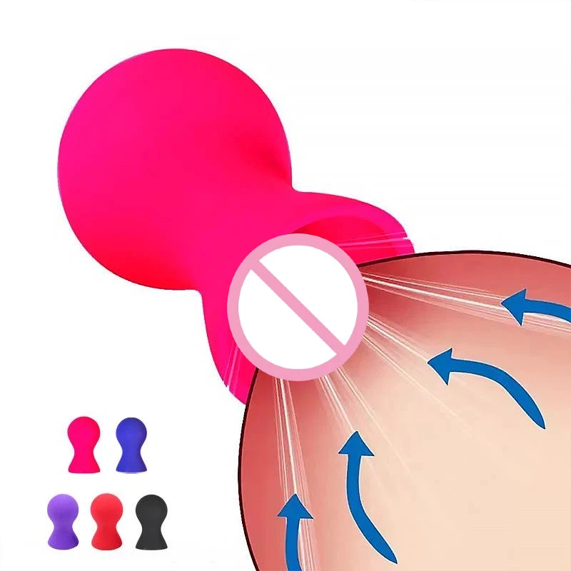 【A】2PCS Silicone Nipple Sucker Pump Suction Cup Breast Massager Clitoris Stimulator Sex Toys For Woman Couples view 3