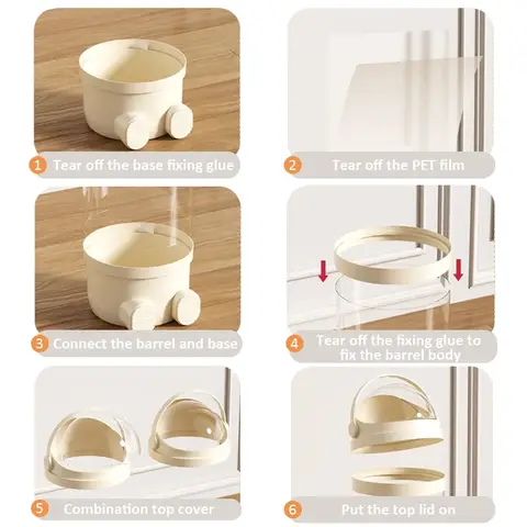 Förvaringslåda för dockor, leksaker, organisation, plyschleksak, förvaringsrör, genomskinlig plast, fylld förvaringsfat, barnleksaksorganisatör 6 best sales Barbie-organisatör - №6