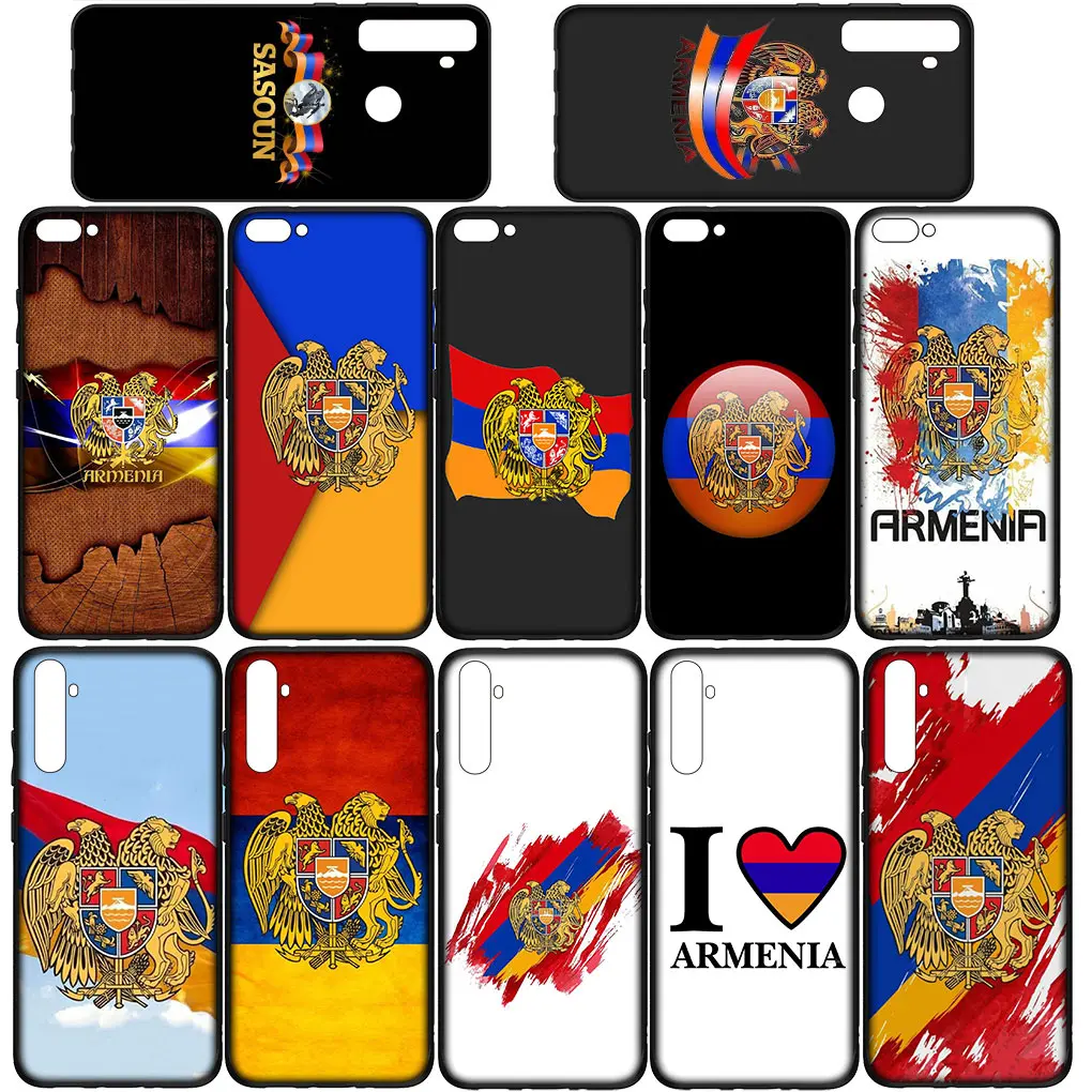 Armenians Flag Armenia Silicone Cover for Samsung Galaxy S24 S23 Fe Ultra Plus A55 A35 A24 A25 A15 A05 M55 M15 Casing Phone Case