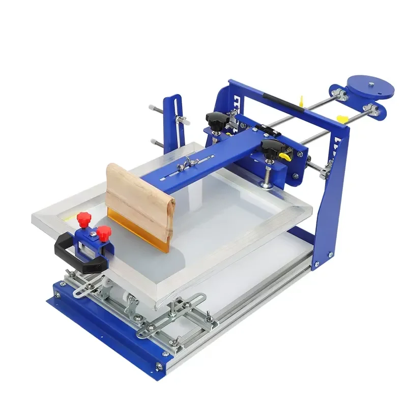 Manual Cylinder Screen Printing Machine for Plastic Cups Bottles Jars Milk Tea Cup Curved Surface Printer Equipment Tool Hand